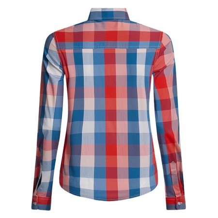 Рубашка в клетку Красный с голубым S